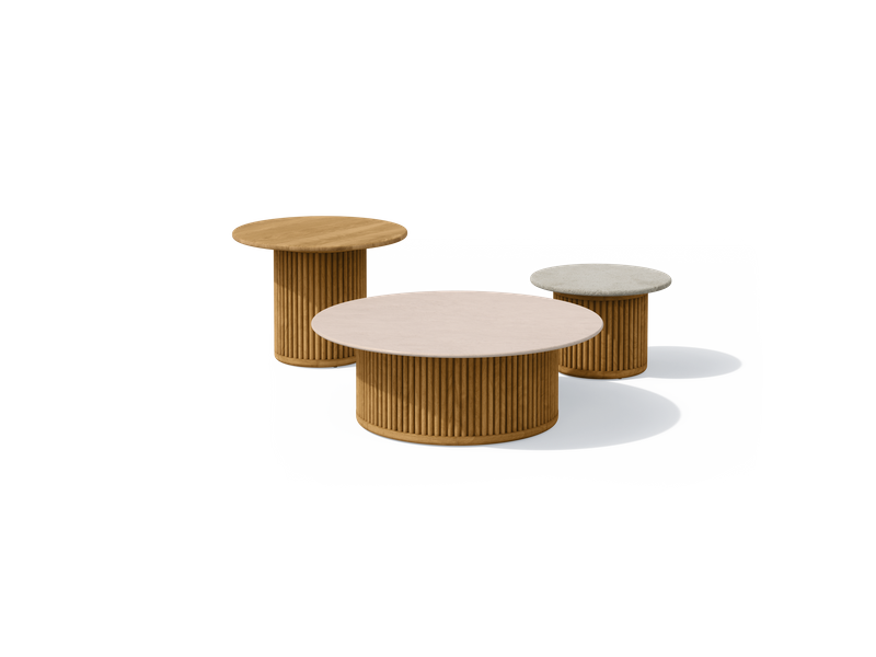 Otto sculptural outdoor coffee table by Marc Merckx for Tribù | Casa Design Group