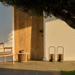 Otto sculptural outdoor side table by Marc Merckx for Tribù | Casa Design Group