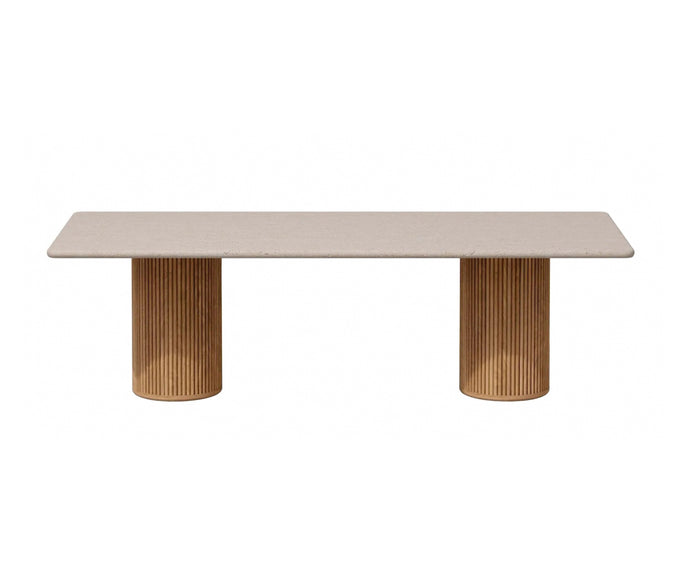 Otto sculptural rectangular bar table by Marc Merckx for Tribù | Casa Design Group