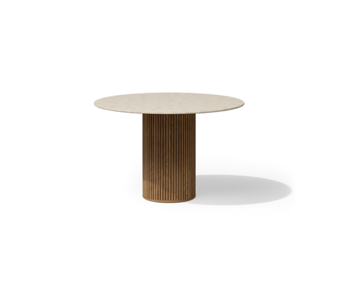 Otto sculptural round bar table by Marc Merckx for Tribù | Casa Design Group