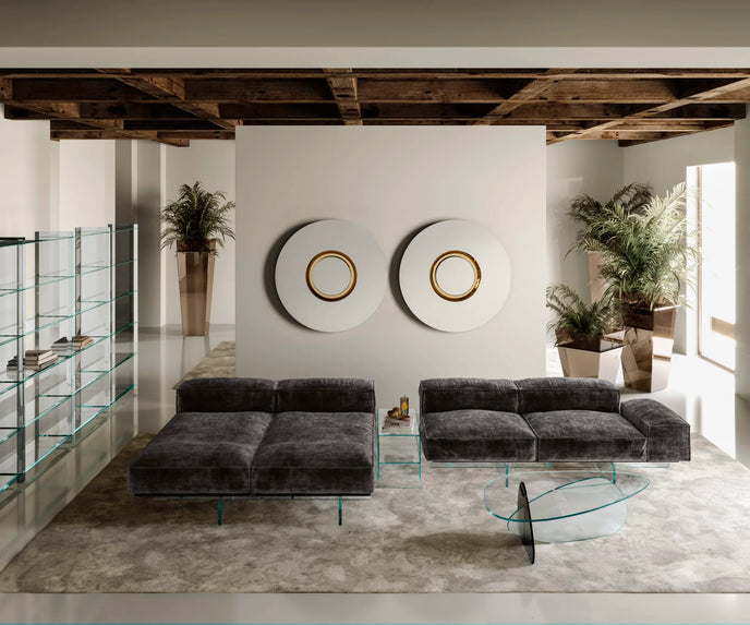 Ozma Round Mirror by Viola Tonucci for Tonelli Design | Casa Design Group
