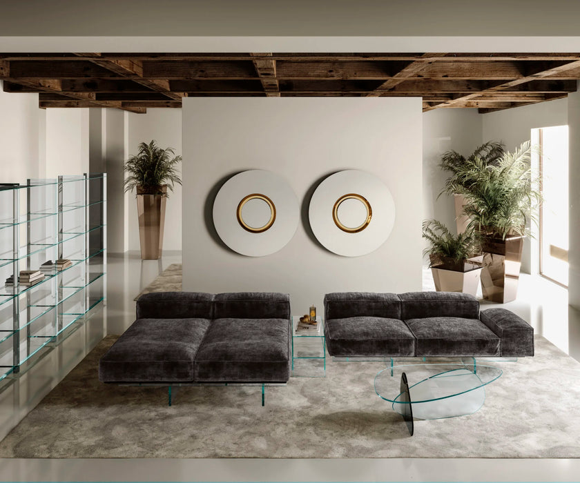 Ozma Round Mirror by Viola Tonucci for Tonelli Design | Casa Design Group
