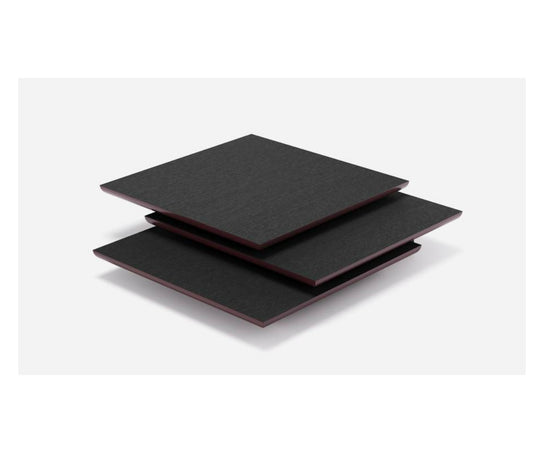 Pagoda Coffee Table by Living Divani with sculptural overlapping sliding tops.