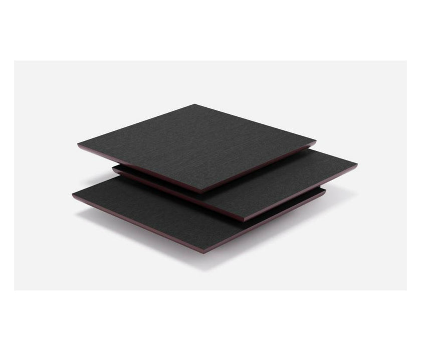 Pagoda Coffee Table by Living Divani with sculptural overlapping sliding tops.