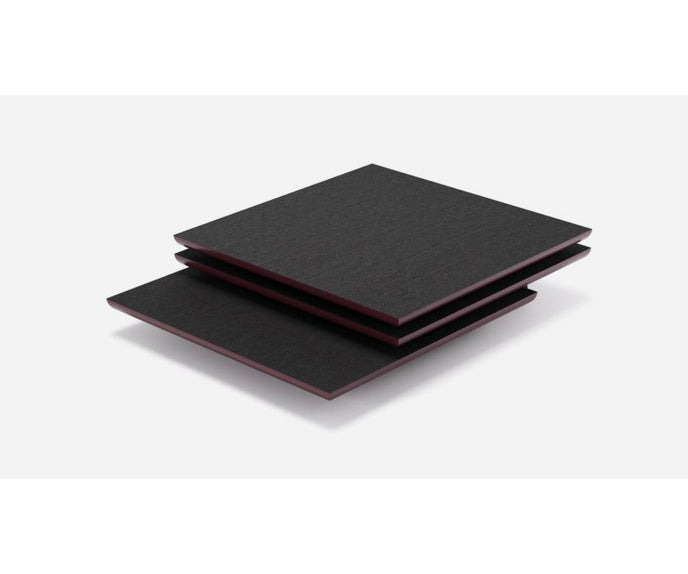 Pagoda Coffee Table by Living Divani with sculptural overlapping sliding tops.