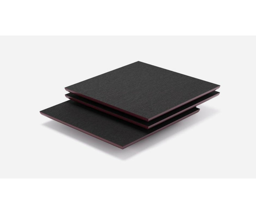 Pagoda Coffee Table by Living Divani with sculptural overlapping sliding tops.
