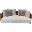 Palinfrasca outdoor sofa in solid teak by Molteni&C designed by Vincent Van Duysen floor sample Casa Design Group
