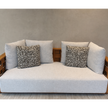 Palinfrasca outdoor sofa in solid teak by Molteni&C designed by Vincent Van Duysen floor sample Casa Design Group