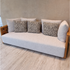 Palinfrasca outdoor sofa in solid teak by Molteni&C designed by Vincent Van Duysen floor sample Casa Design Group