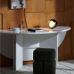 Palpebra table lamp by Cassina with eyelid-inspired adjustable design and touch light control – Casa Design Group