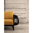 Pan Lounge Chair by Frigerio with handcrafted black reed frame and plush upholstered cushions for luxury interiors.