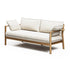 Modern Panama 2-Seater Outdoor Sofa with Cylindrical Teak Frame Casa Design Group