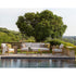 Modern Panama Outdoor Sofa by Atmosphera with Cylindrical Teak Frame Casa Design Group