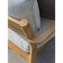Modern Panama Outdoor Sofa by Atmosphera with Cylindrical Teak Frame Casa Design Group