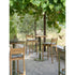 Modern Panama Outdoor Bar Stool with Cylindrical Frame Casa Design Group