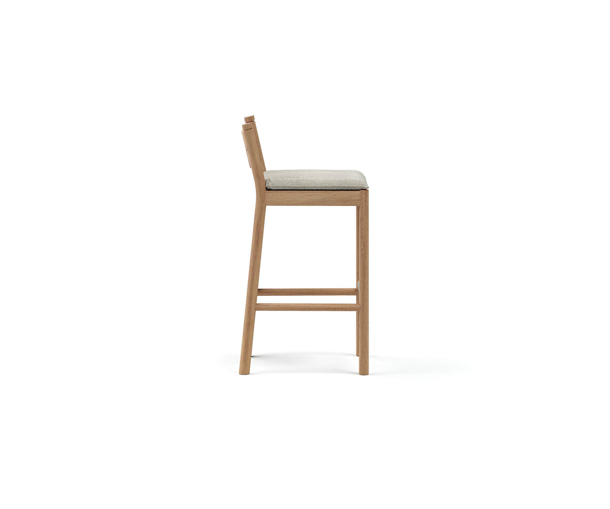 Modern Panama Outdoor Bar Stool with Cylindrical Frame Casa Design Group