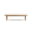 Modern Panama Outdoor Bench with Padded Cushion Casa Design Group
