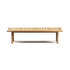 Modern Panama Outdoor Bench with Padded Cushion Casa Design Group