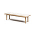 Modern Panama Outdoor Bench with Padded Cushion Casa Design Group