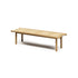 Modern Panama Outdoor Bench with Padded Cushion Casa Design Group