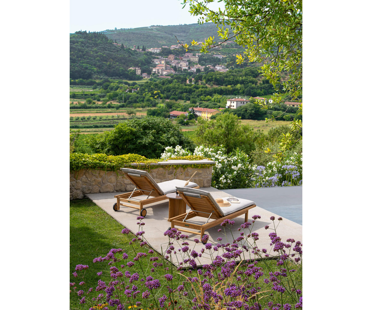 Luxury Panama Chaise Longue by Atmosphera in Teak Casa Design Group