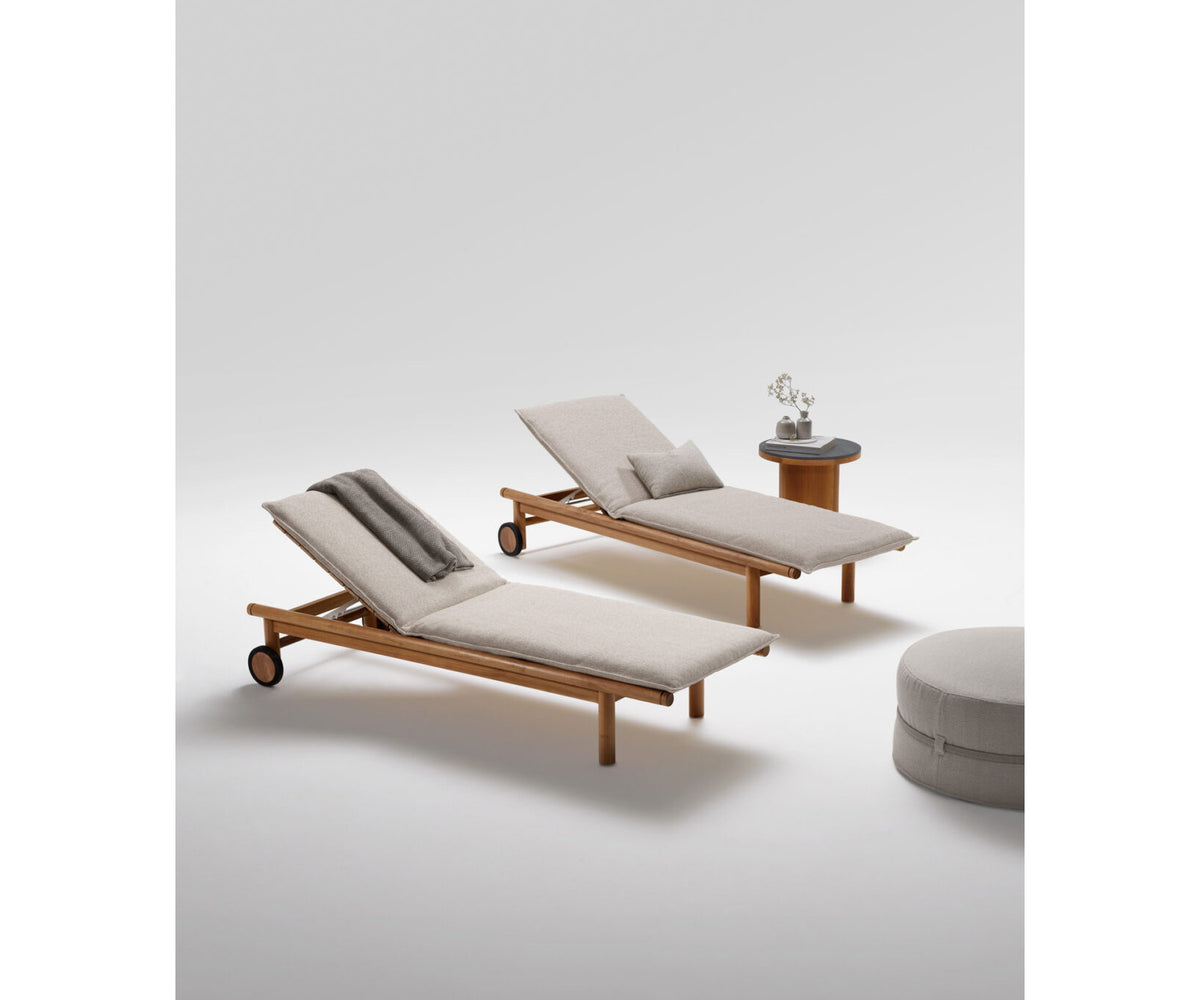 Luxury Panama Chaise Longue by Atmosphera in Teak Casa Design Group