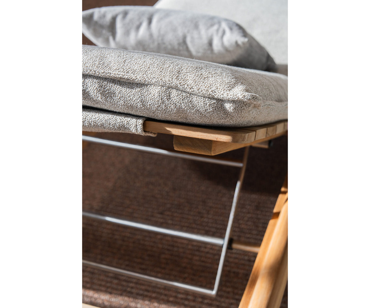Luxury Panama Chaise Longue by Atmosphera in Teak Casa Design Group