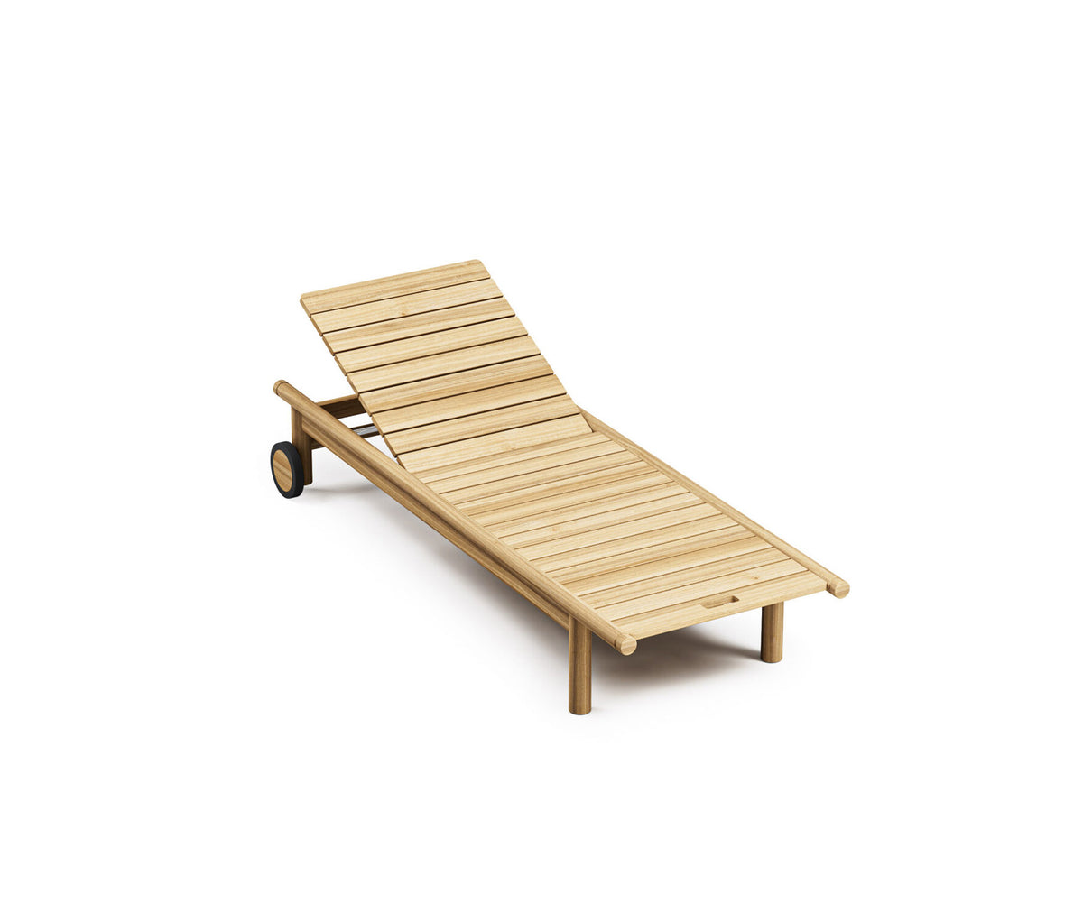 Luxury Panama Chaise Longue by Atmosphera in Teak Casa Design Group