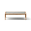 Modern Panama Outdoor Coffee Table with Lava Stone Top Casa Design Group
