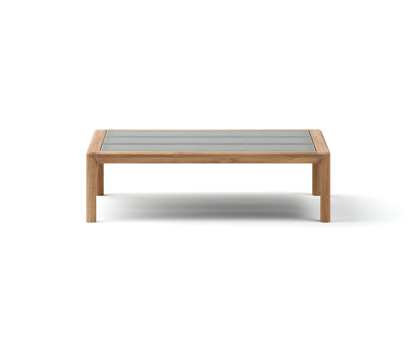 Modern Panama Outdoor Coffee Table with Lava Stone Top Casa Design Group