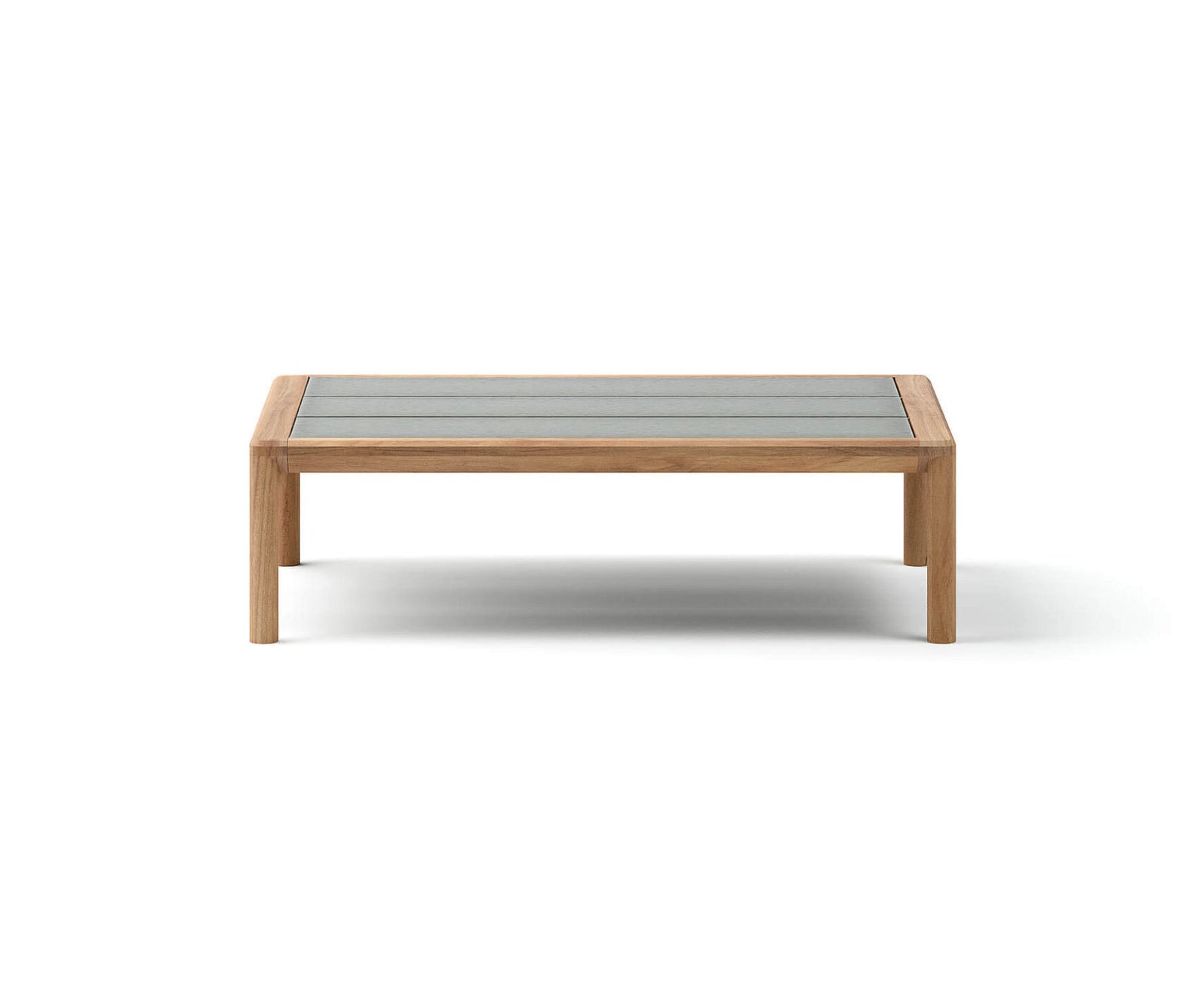 Modern Panama Outdoor Coffee Table with Lava Stone Top Casa Design Group