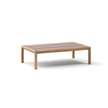 Modern Panama Outdoor Coffee Table with Lava Stone Top Casa Design Group