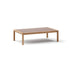 Modern Panama Outdoor Coffee Table with Lava Stone Top Casa Design Group