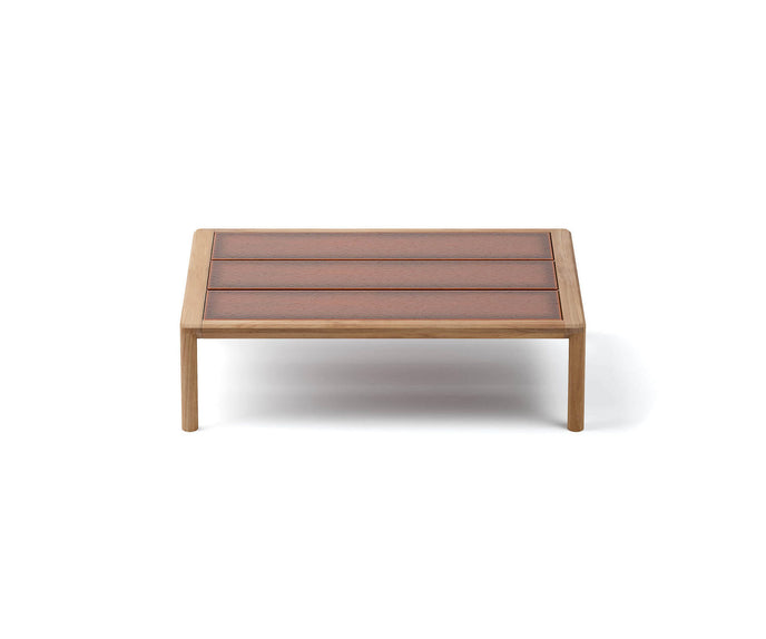 Modern Panama Outdoor Coffee Table with Lava Stone Top Casa Design Group