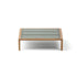 Modern Panama Outdoor Coffee Table with Lava Stone Top Casa Design Group