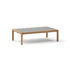Modern Panama Outdoor Coffee Table with Lava Stone Top Casa Design Group