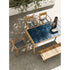 Modern Panama Outdoor Dining Table with Lava Stone Top Casa Design Group