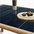 Modern Panama Outdoor Dining Table with Lava Stone Top Casa Design Group