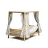 Modern Panama Outdoor Daybed with Teak Frame Casa Design Group
