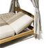 Modern Panama Outdoor Daybed with Teak Frame Casa Design Group