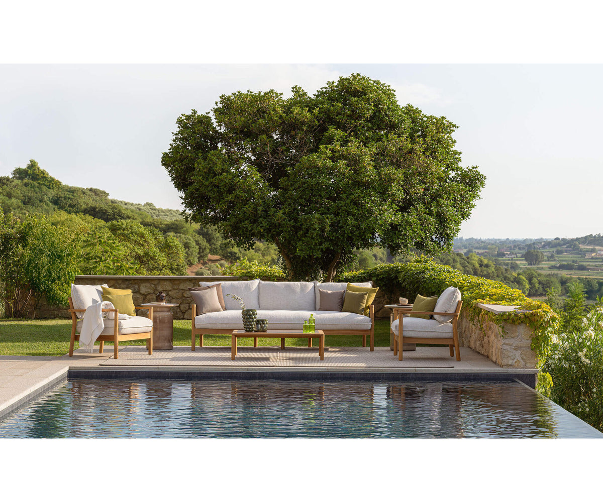 Luxury Panama Lounge Chair by Atmosphera in Teak Casa Design Group