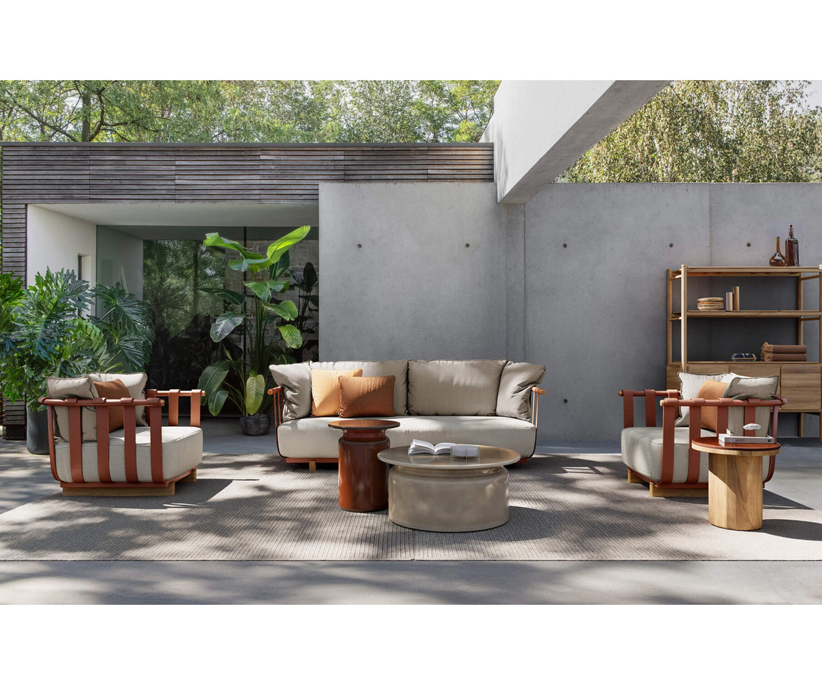 Luxury Panarea Coffee Table by Atmosphera in Glazed Ceramic Casa Design Group