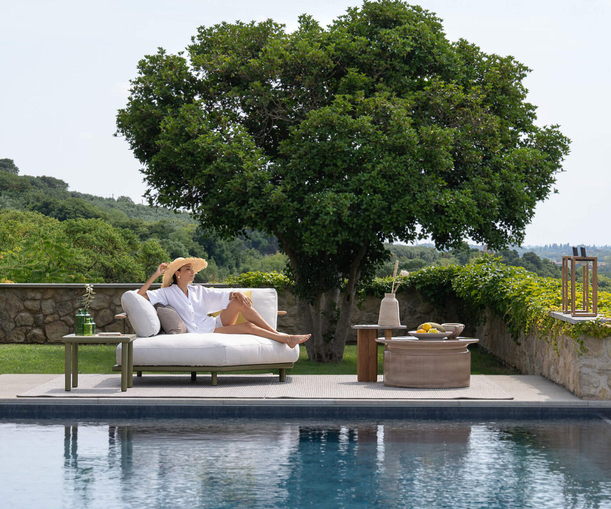 Luxury Panarea Coffee Table by Atmosphera in Glazed Ceramic Casa Design Group