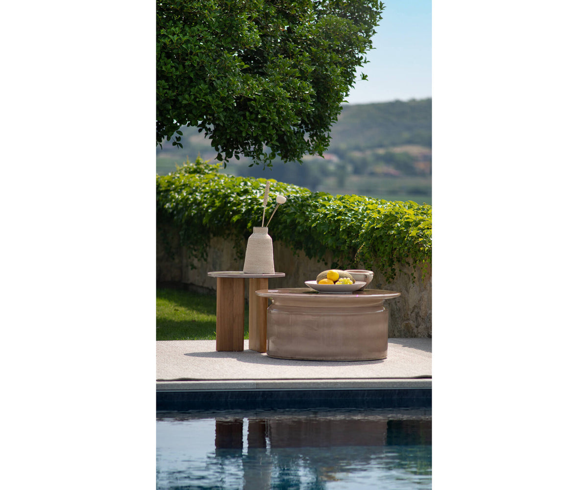 Luxury Panarea Coffee Table by Atmosphera in Glazed Ceramic Casa Design Group
