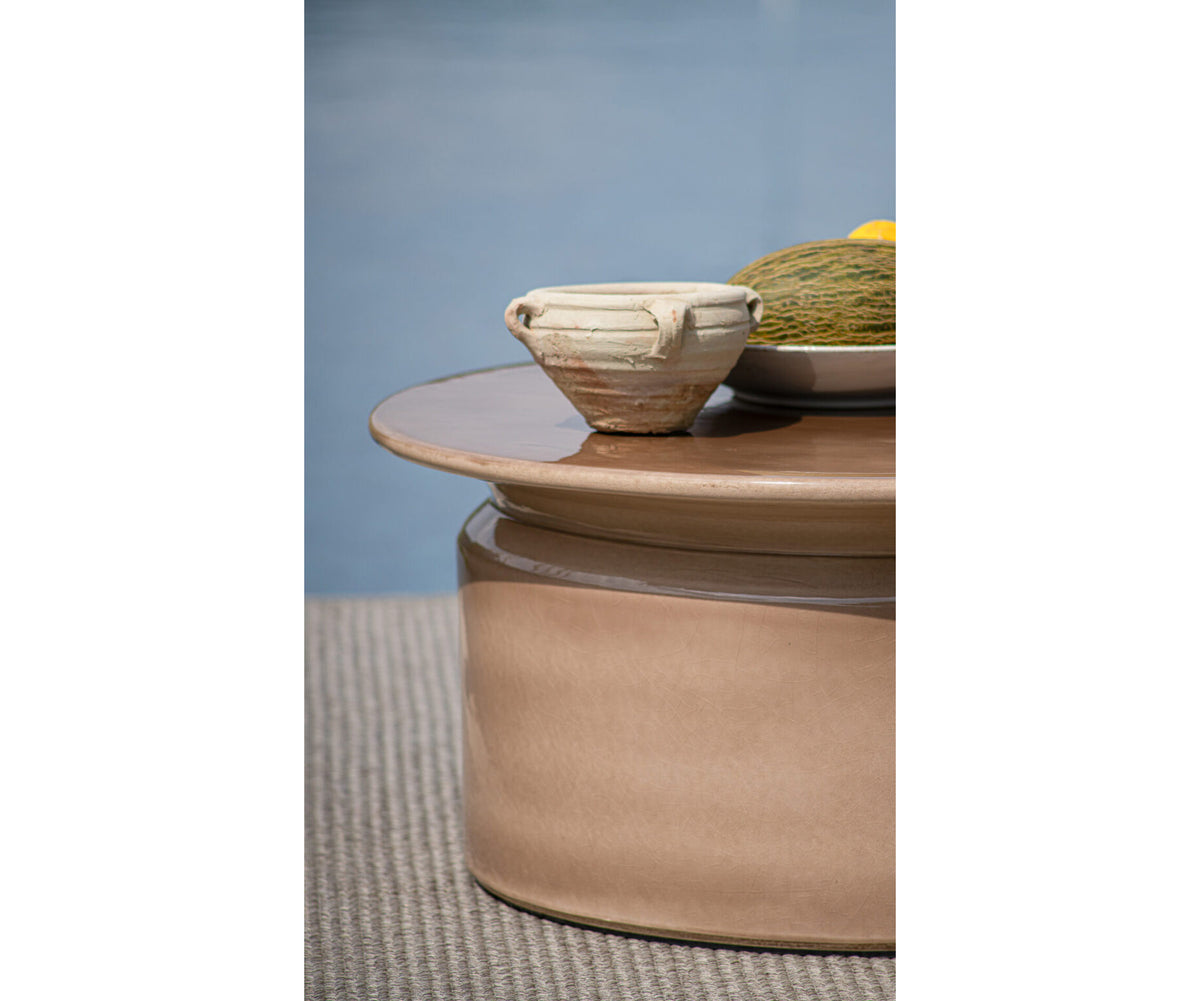 Luxury Panarea Coffee Table by Atmosphera in Glazed Ceramic Casa Design Group
