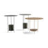 Panna Cotta outdoor table OGPT1 by Molteni&C designed by Ron Gilad with lava stone base Casa Design Group