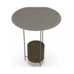 Panna Cotta outdoor table OGPT1 by Molteni&C designed by Ron Gilad with lava stone base Casa Design Group