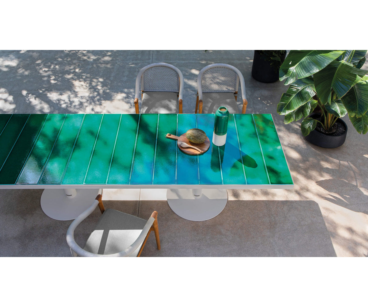 Modern Pantagruel Outdoor Dining Table in Lava Stone Casa Design Group