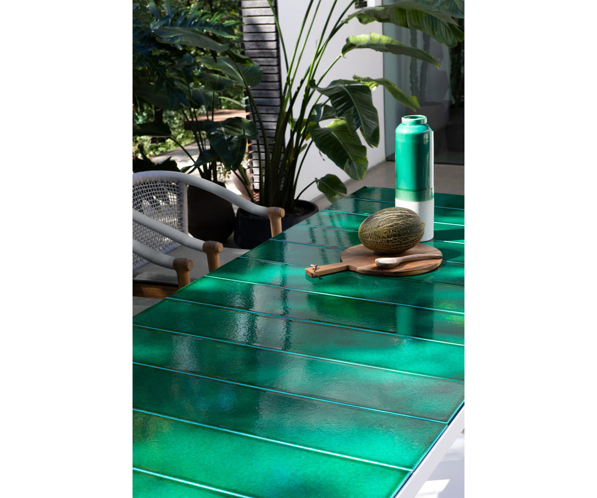 Modern Pantagruel Outdoor Dining Table in Lava Stone Casa Design Group