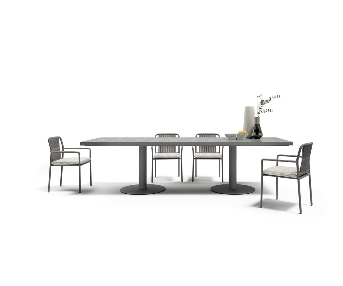 Modern Pantagruel Outdoor Dining Table in Lava Stone Casa Design Group
